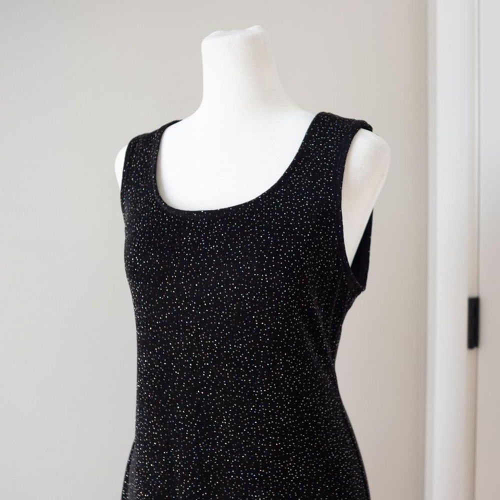Y2K Tinsel/Sparkly Acetate Spandex Dress - Picture 2 of 6